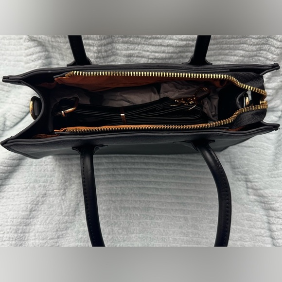 Pu Leather Tote Bag for Women Handbags With Zipper, Shoulder Bag - Picture 10 of 13